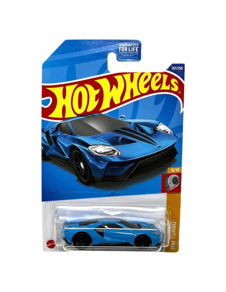 Hot Wheels Ford GT 2017 Escala 1:64 Azul Turbo 9/10