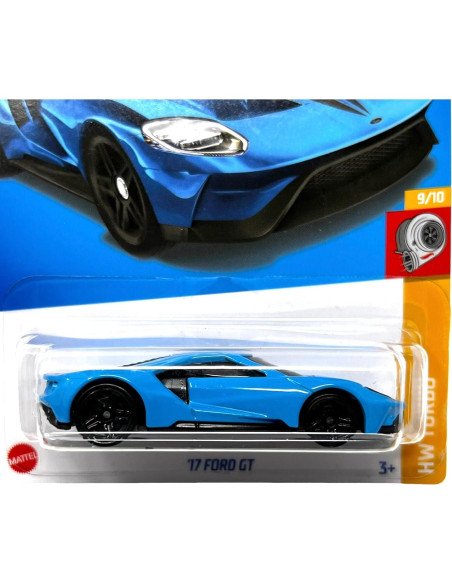 Hot Wheels Ford GT 2017 Escala 1:64 Azul Turbo 9/10