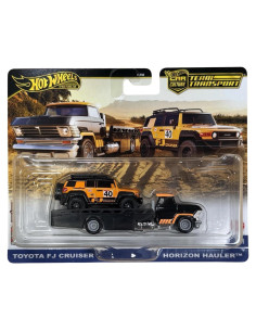 Hot Wheels Team Transport Toyota FJ Cruiser 1:64 con Remolque