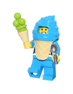 LEGO Minifigura Ciudad Vendedor de Helados Azul - Edición Limitada