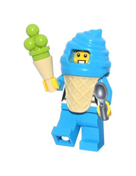 LEGO Minifigura Ciudad Vendedor de Helados Azul - Edición Limitada