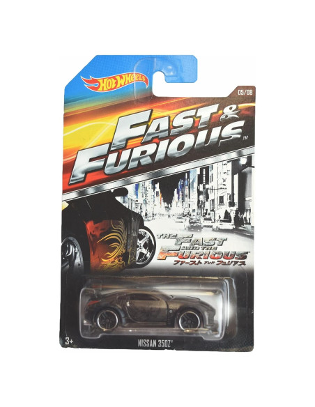 Hot Wheels Nissan 350Z - Edición Rápido y Furioso 1:64 Hot Wheels Nissan 350Z - Edición Rápido y Furioso 1:64