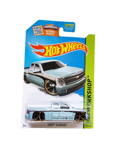 Hot Wheels Chevy Silverado 2015 Azul Claro 1:64 Mattel