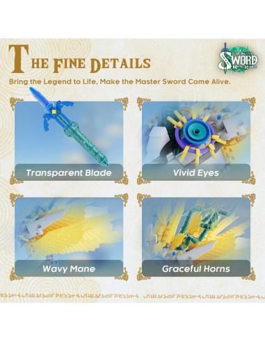 Juego de Construcción Espada Maestra MOC TOTK 702 Piezas