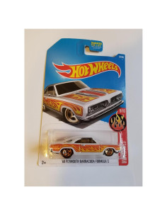 Hot Wheels 2017 Plymouth Barracuda S Blanco 1:64