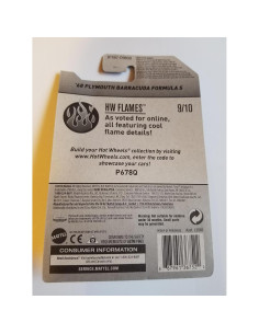 Hot Wheels 2017 Plymouth Barracuda S Blanco 1:64 2