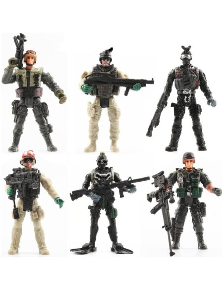 Juego de 12 Figuras de Acción Ai-Fun Fuerza Especial Zombis