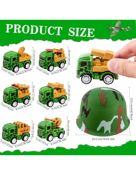 32 Piezas Fiesta de Construcción Flotory - 16 Sombreros y Camiones