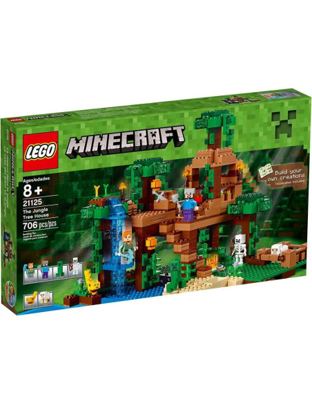 LEGO Minecraft Casa del Árbol de la Selva 21125 - 706 Piezas LEGO Minecraft Casa del Árbol de la Selva 21125 - 706 Piezas