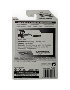 Hot Wheels Dragster 1:64 Mattel Plata Verde Negro 2