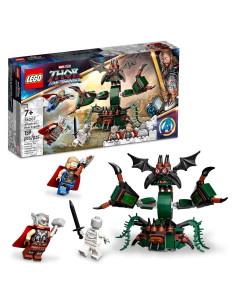 LEGO Marvel Thor Ataque en Nueva Asgard 76207 con Martillo y Monstruo