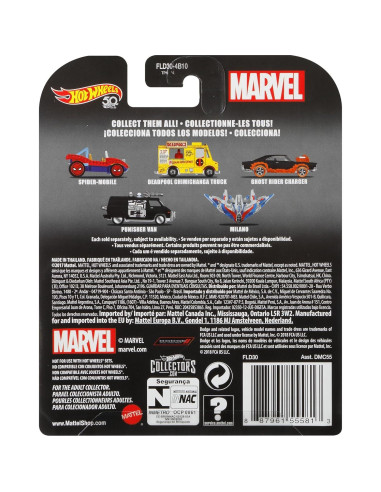 Vehículo Hot Wheels Charger Ghost Rider 1:64 Coleccionable