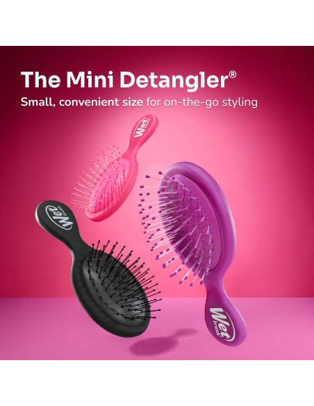 Cepillo Desenredante Wet Brush Mini Aqua, Cerdas IntelliFlex