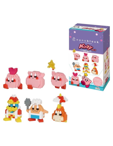 Nanoblock Kirby Vol.2 - Kit de Construcción 6 Personajes