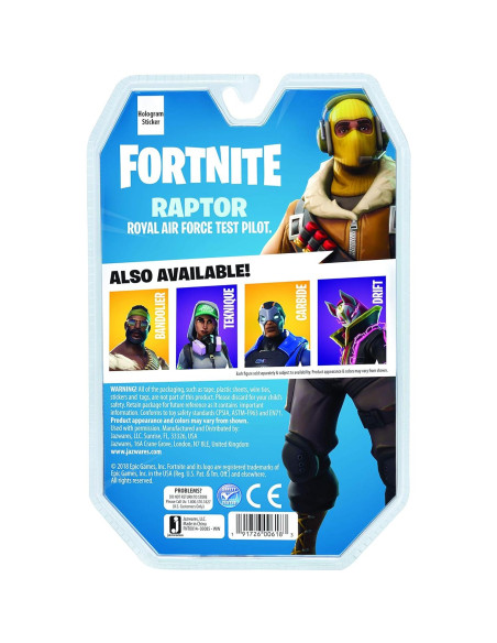 Figura de Acción Raptor Fortnite Jazwares 10.16 cm Detalles Realistas Figura de Acción Raptor Fortnite Jazwares 10.16 cm Detalles Realistas