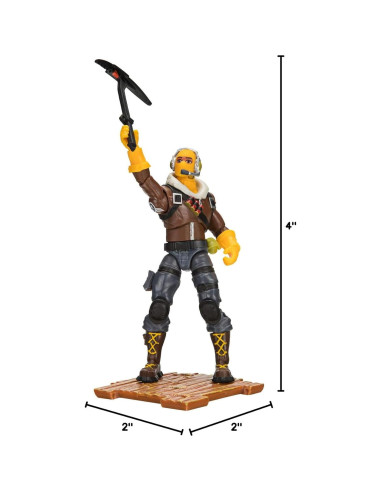 Figura de Acción Raptor Fortnite Jazwares 10.16 cm Detalles Realistas