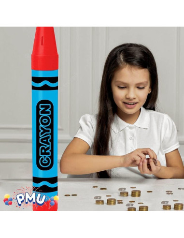 Banco de Monedas Gigante PMU 91.44 cm Crayón Jumbo 4 Piezas
