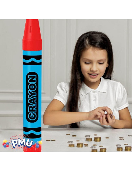 Banco de Monedas Gigante PMU 91.44 cm Crayón Jumbo 4 Piezas
