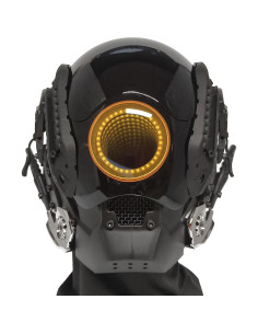 Máscara Punk Futurista con Luces LED Espejo Infinito 2