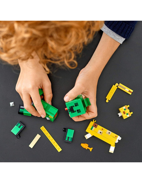LEGO Minecraft BigFig Creeper y Ocelot 21156 - 184 piezas LEGO Minecraft BigFig Creeper y Ocelot 21156 - 184 piezas