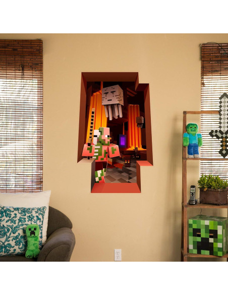 Calcomanía de Pared JINX Minecraft El Nether 61x96.5cm