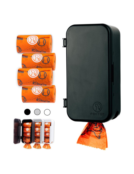 Dispensador de Bolsas de Excremento Pexter Negro - Montaje en Pared