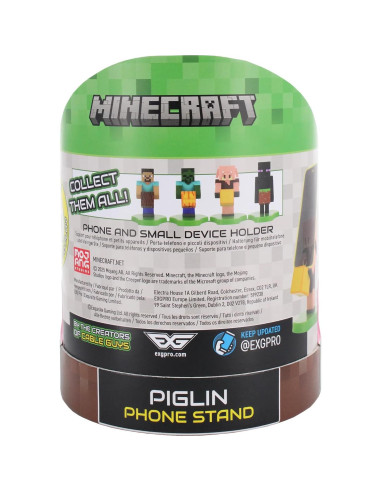 Soporte para Auriculares y Teléfono Piglin Minecraft 10.16 cm