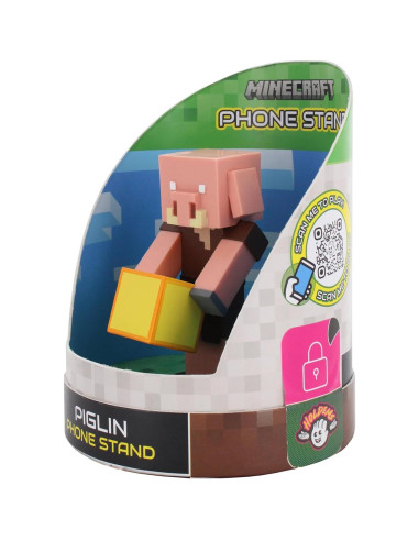 Soporte para Auriculares y Teléfono Piglin Minecraft 10.16 cm