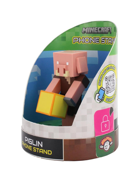 Soporte para Auriculares y Teléfono Piglin Minecraft 10.16 cm