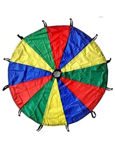 Paracaídas para Niños GSi 12 Pies Multicolor - Juguete Cooperativo