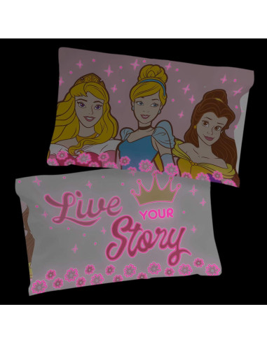 Fundas de Almohada Reversibles Jay Franco Princesa Rosa 2 Pzas