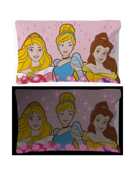 Fundas de Almohada Reversibles Jay Franco Princesa Rosa 2 Pzas