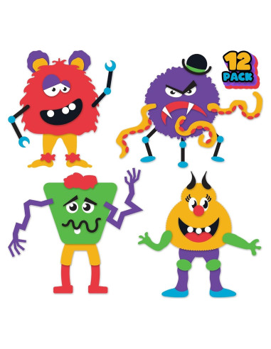 Kit de Manualidades de Monstruo de Espuma ArtCreativity - 12 Piezas Halloween