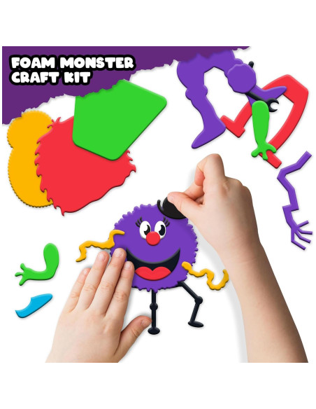 Kit de Manualidades de Monstruo de Espuma ArtCreativity - 12 Piezas Halloween