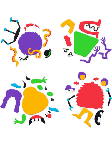 Kit de Manualidades de Monstruo de Espuma ArtCreativity - 12 Piezas Halloween