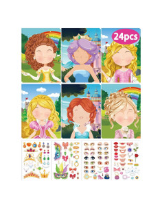 20 Stickers de Princesa Greingways para Manualidades Niños