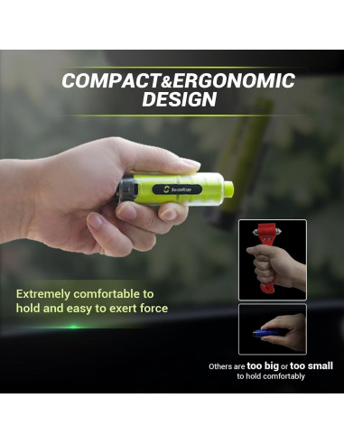 Cortador de Cinturón de Seguridad SodaRide Verde 2 en 1