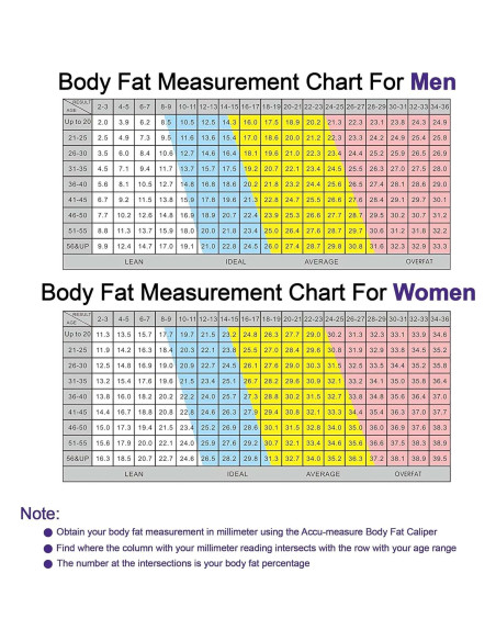 Calibrador de Grasa Corporal Accu-Measure 3000 - Unisex