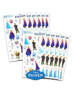 Stickers Congelados Disney Frozen - 12 Hojas para Niños