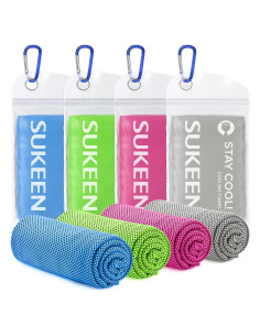 Toalla Enfriadora Sukeen 4 Unidades Microfibra 101.6x30.5cm