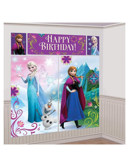 Kit de Decoración de Pared Disney Frozen - Suministros Fiesta Kit de Decoración de Pared Disney Frozen - Suministros Fiesta