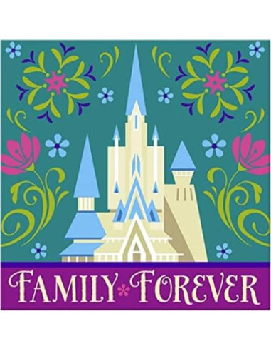 Suministros Fiesta Cumpleaños Princesa Congelada 16 Platos y Servilletas