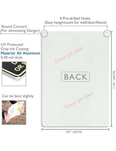 Cartel de Advertencia Velociraptor Peligroso WXSW 30x20 cm 2