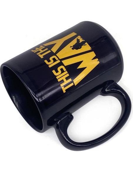 Taza de Café Star Wars Mandalorian 311ml Cerámica Negra Taza de Café Star Wars Mandalorian 311ml Cerámica Negra