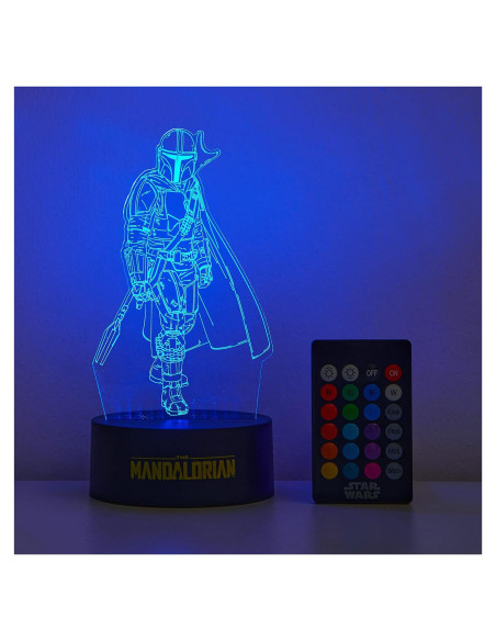 Lámpara LED Acrílica 3D Idea Nuova El Mandaloriano Lámpara LED Acrílica 3D Idea Nuova El Mandaloriano