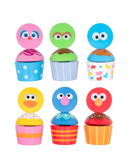 Conjunto de Cupcakes de Madera Kids Preferred Sesame Street