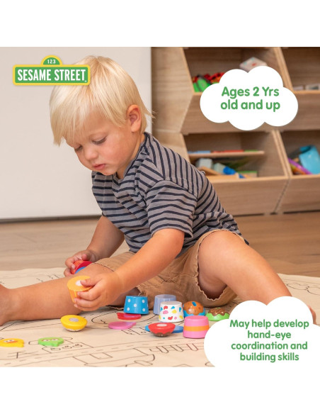 Conjunto de Cupcakes de Madera Kids Preferred Sesame Street