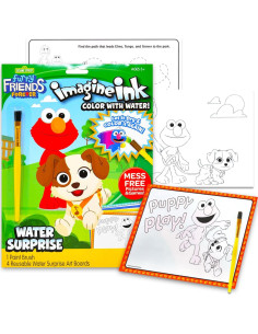 Set de Pintar con Agua Elmo Sesame Street - Libro Deluxe y Stickers 2