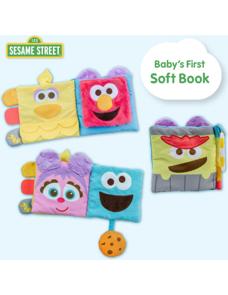 Libro Suave Sesame Street 28 cm con Personajes Sensitivos