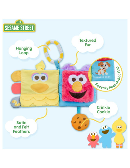 Libro Suave Sesame Street 28 cm con Personajes Sensitivos